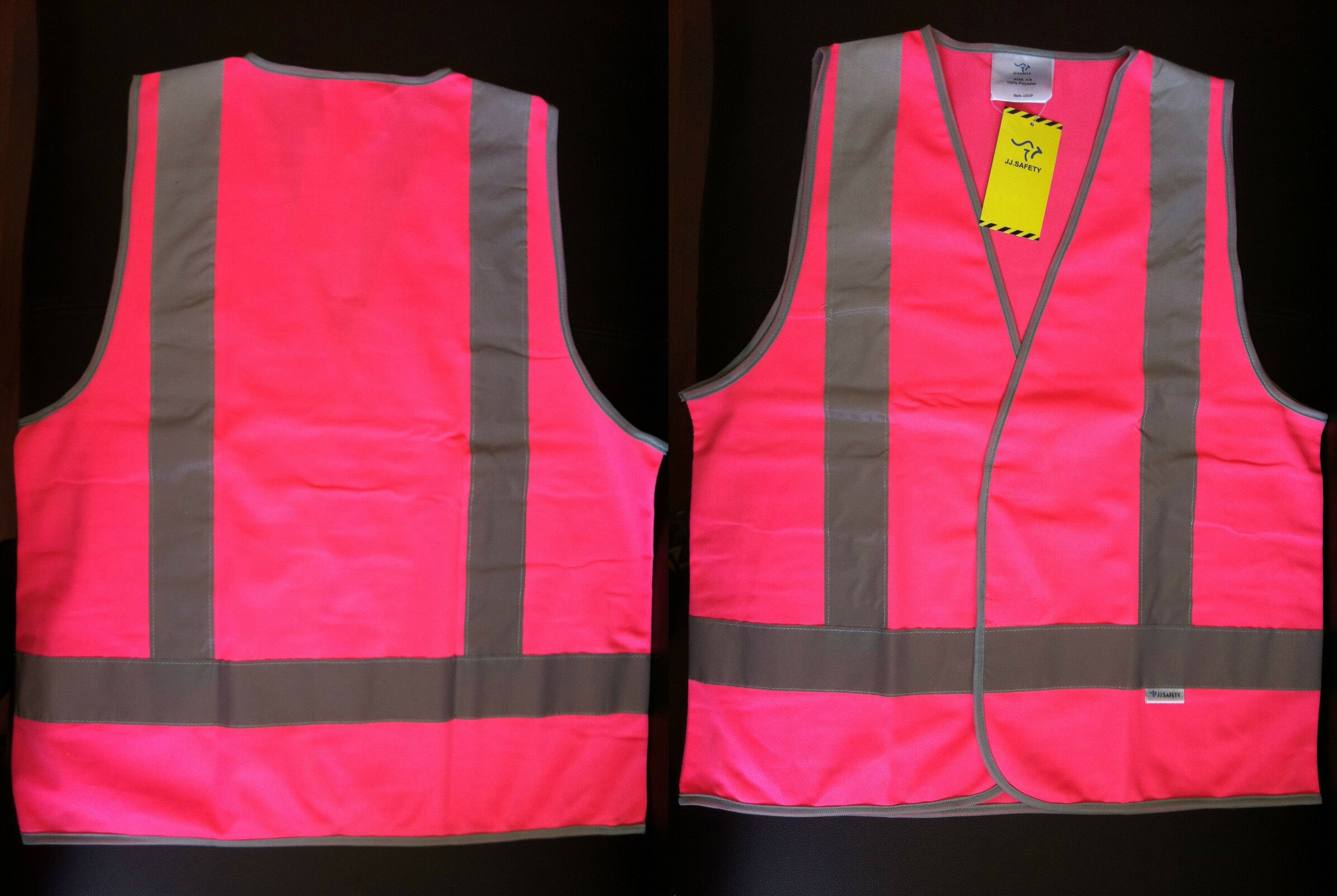 Hi Vis Safety Pink Day/Night Vest (JJ03P)
