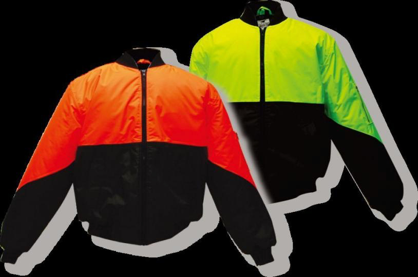 HI VIS DAY USE BOMBER JACKET PREMIUM QUALITY (L-3XL) (Yellow only) (JJ53)