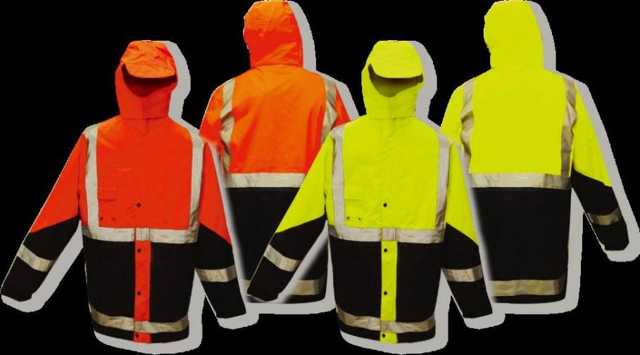 HI VIS 4-in-1 JACKET & VEST PREMIUM QUALITY (S-4XL) (JJ62)